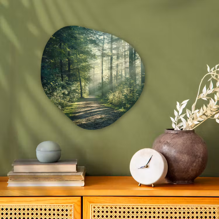 Organisch schilderij forex - Bos - Pad - Zon - Bomen - Groen - Natuur — 2
