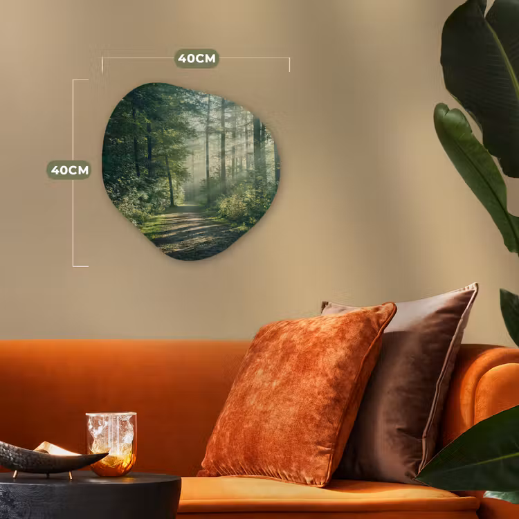 Organisch schilderij forex - Bos - Pad - Zon - Bomen - Groen - Natuur — 4