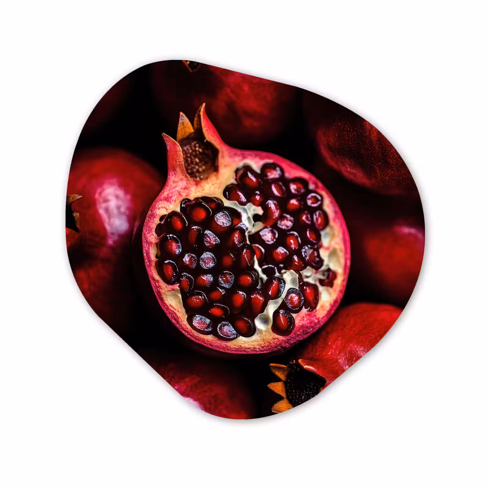 Organisch schilderij forex - Granaatappel - Rood - Fruit — 1