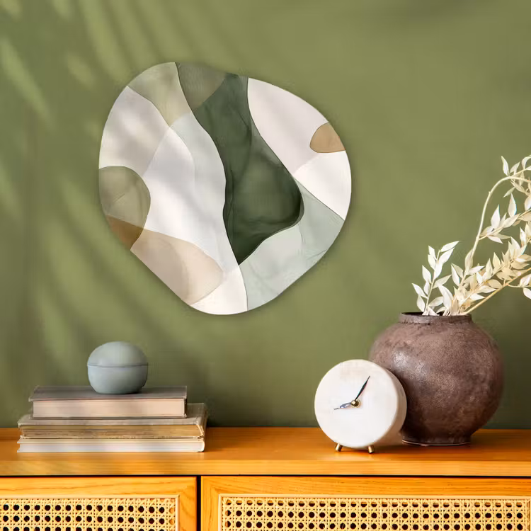 Organisch schilderij forex - Japandi - Abstract - Groen — 2