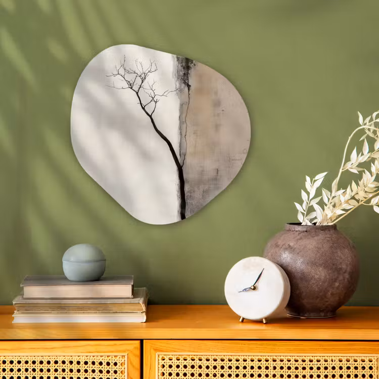 Organisch schilderij forex - Wabi sabi - Plant - Beige — 2