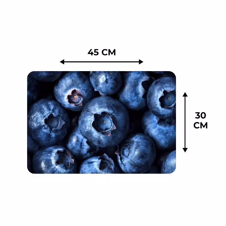 Placemat - 6 stuks - Bessen - Blauw - Fruit — 3