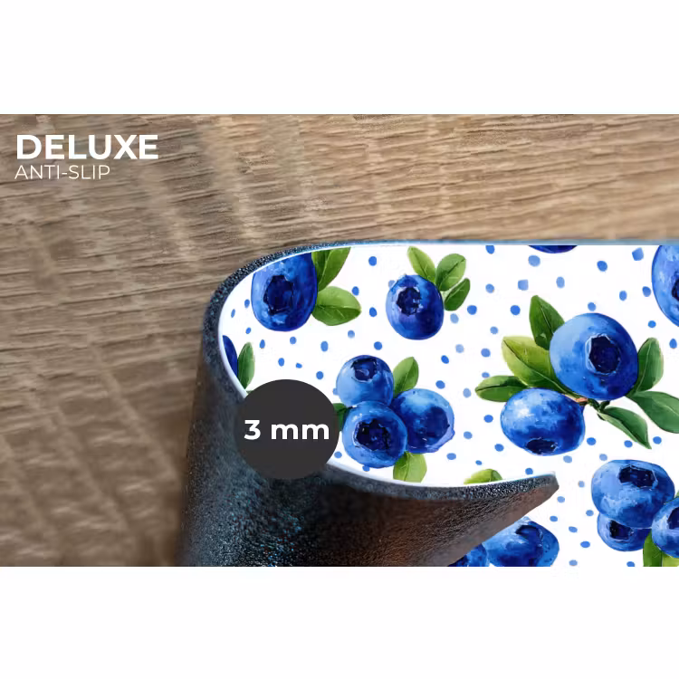 Placemat - 6 stuks - Bessen - Patroon - Blauw — 4