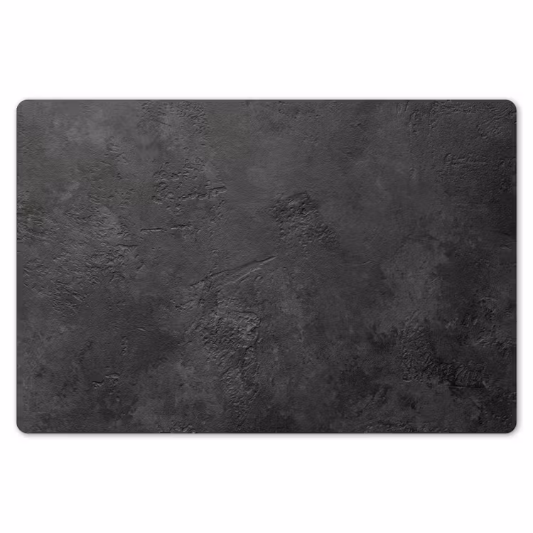 Placemat - 6 stuks - Beton - Structuur - Industrieel - Zwart - Grijs — 7