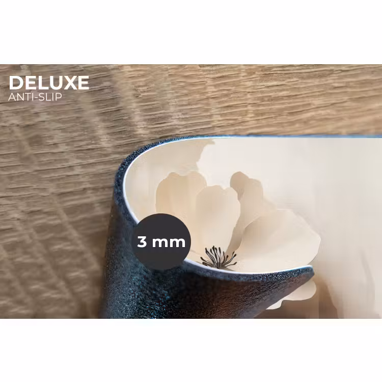 Placemat - 6 stuks - Bloem - Beige - Verf - Schaduw — 4