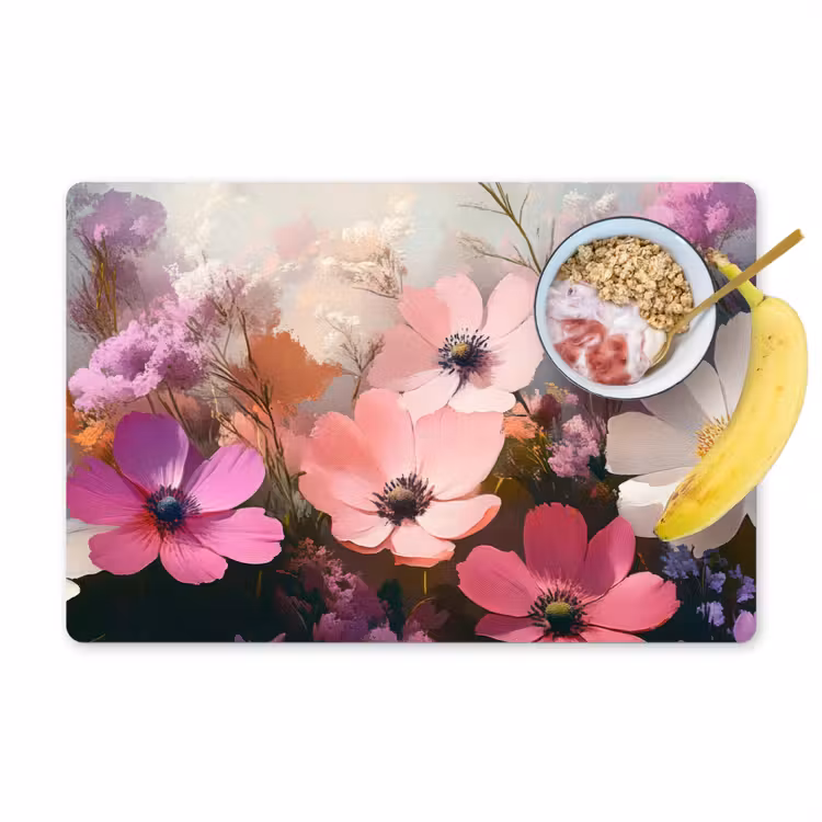 Placemat - 6 stuks - Bloemen - Kleurrijk - Bloei — 1