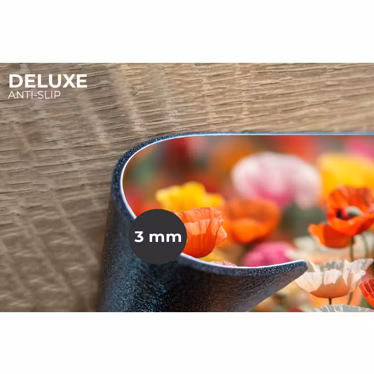 Placemat - 6 stuks - Bloemenveld - Klaprozen - Kleurrijk — 4