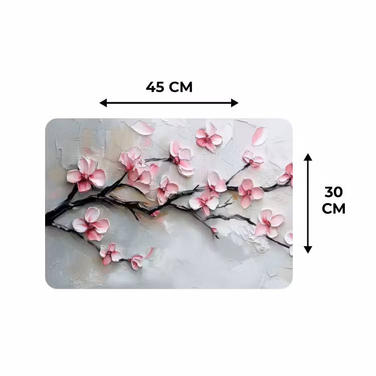 Placemat - 6 stuks - Bloesem - Kunstzinnig - Roze - Sakura — 3