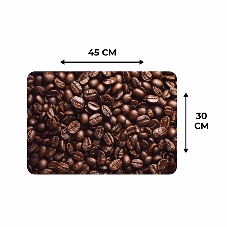 Placemat - 6 stuks - Bonen - Close-up - Donkerbruin — 3