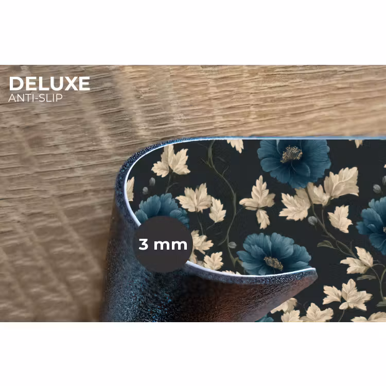 Placemat - 6 stuks - Botanisch - Bloemen - Blauw — 4
