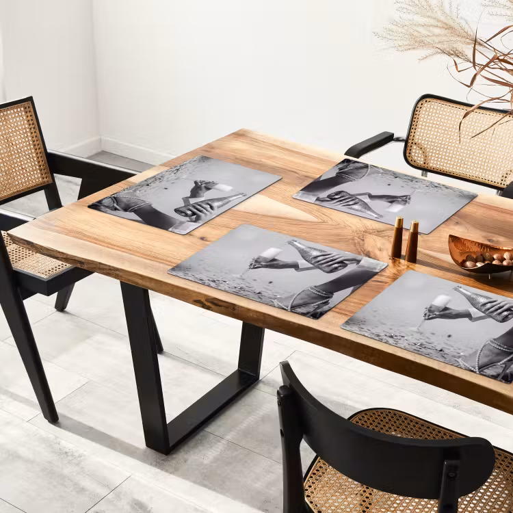 Placemat - 6 stuks - Feestelijk - Champagne - Discobal — 5