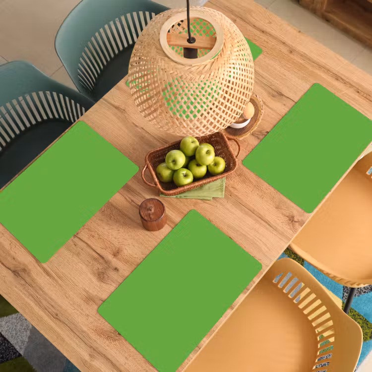 Placemat - 6 stuks - Groen - Kleuren - Natuur — 6