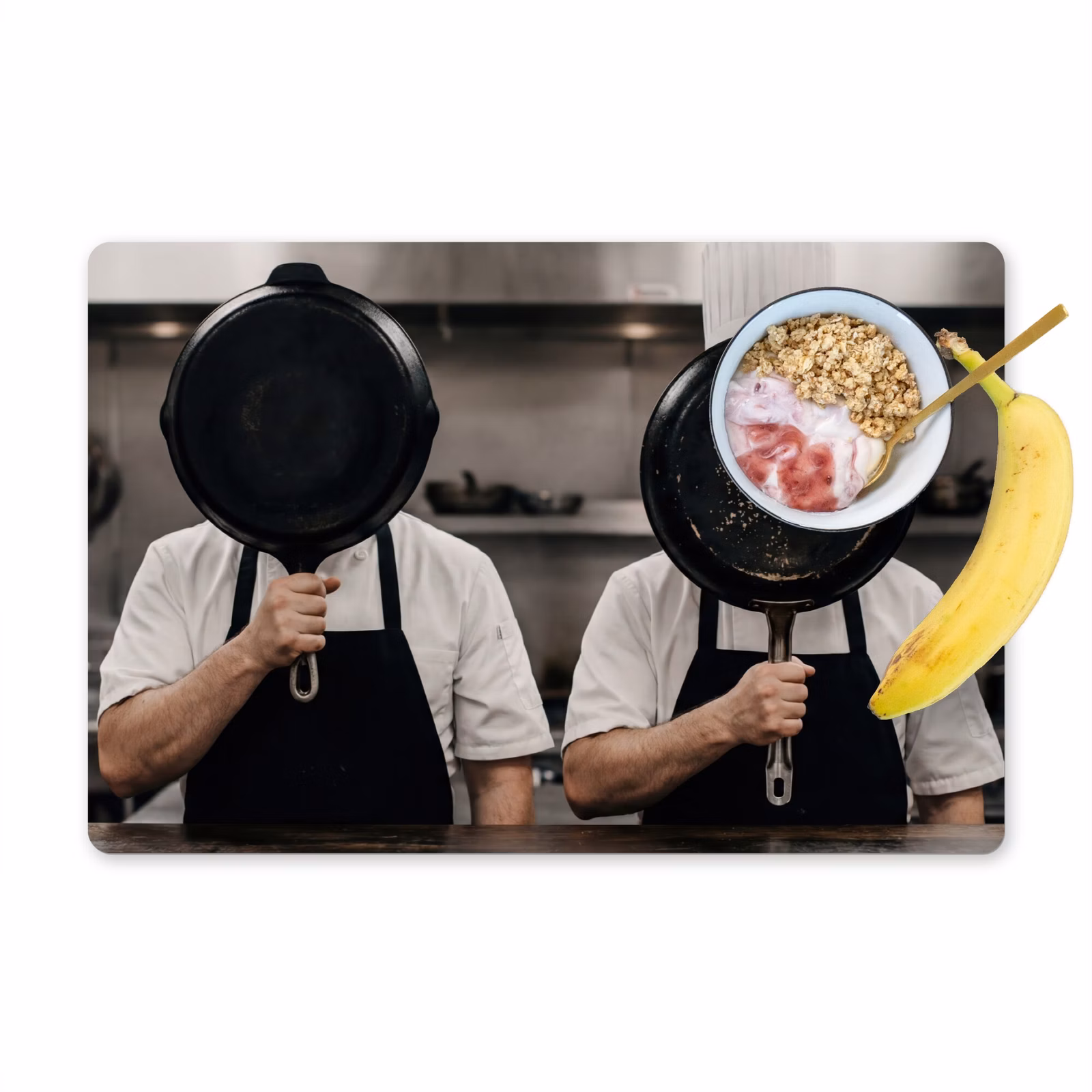 Placemat - 6 stuks - Koks - Koekenpannen - Keuken — 1