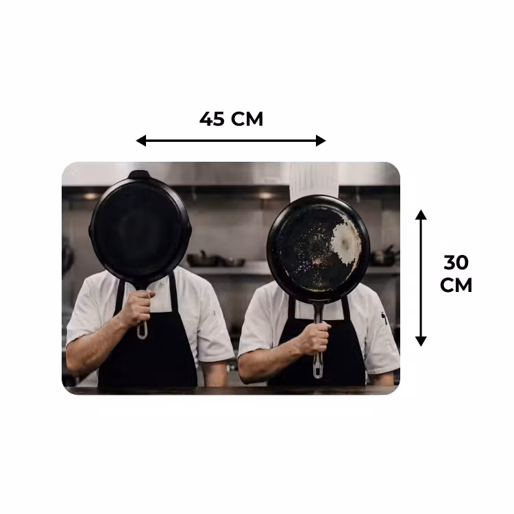 Placemat - 6 stuks - Koks - Koekenpannen - Keuken — 3