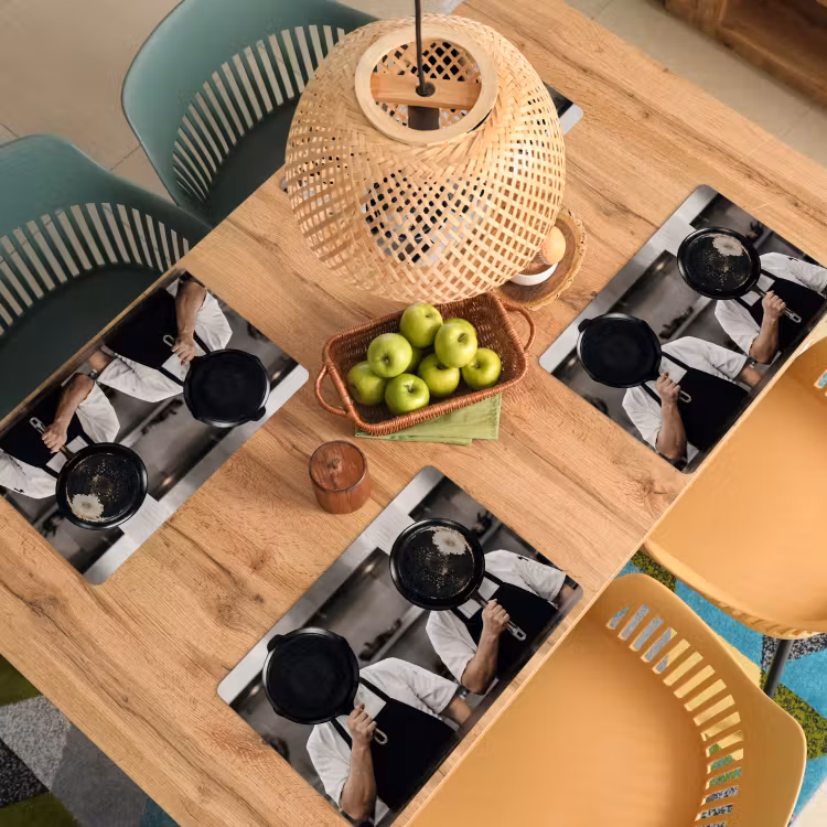 Placemat - 6 stuks - Koks - Koekenpannen - Keuken — 6