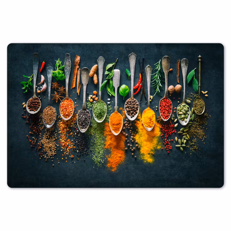 Placemat - 6 stuks - Kruiden - Specerijen - Lepels — 7