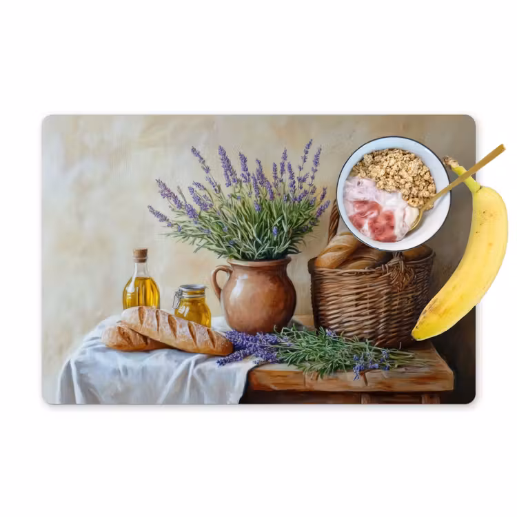 Placemat - 6 stuks - Lavendel - Brood - Stilleven — 1