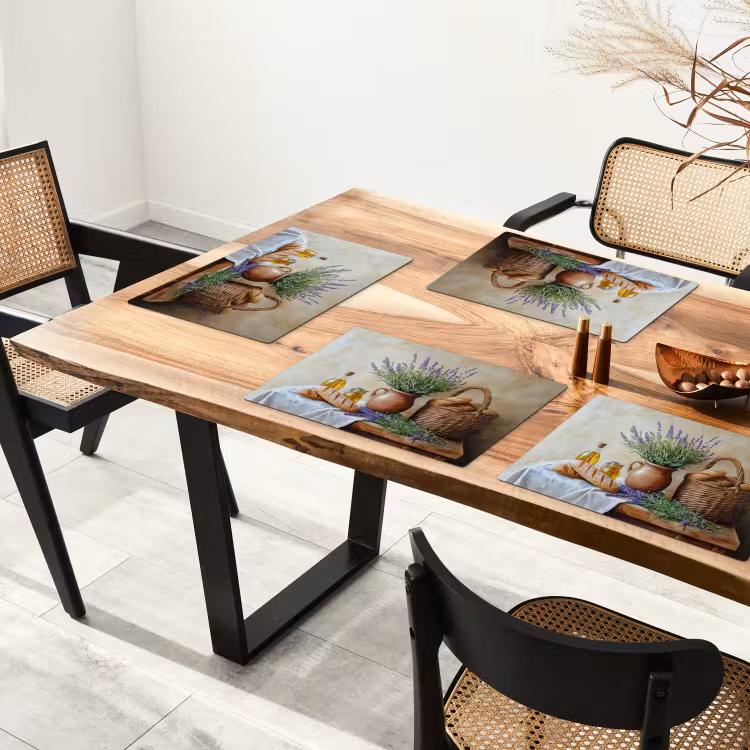 Placemat - 6 stuks - Lavendel - Brood - Stilleven — 5