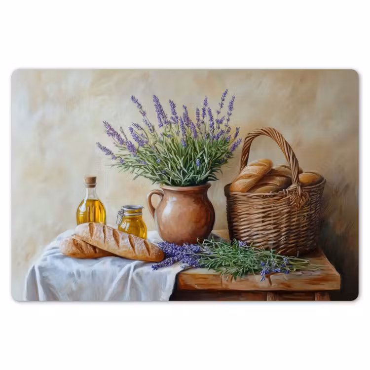 Placemat - 6 stuks - Lavendel - Brood - Stilleven — 7