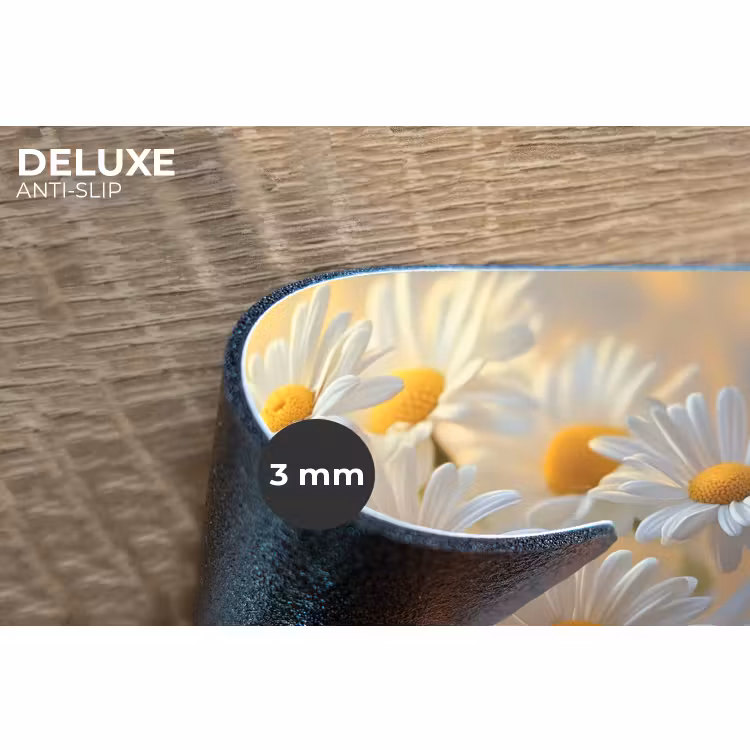 Placemat - 6 stuks - Madeliefjes - Wit - Zonlicht — 4