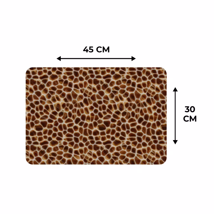 Placemat - 6 stuks - Schildpad - Bruin - Patroon — 3