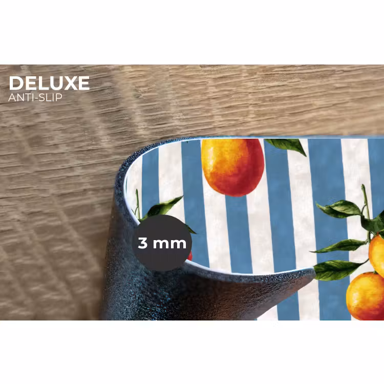 Placemat - 6 stuks - Strepen - Citroen - Blauw — 4