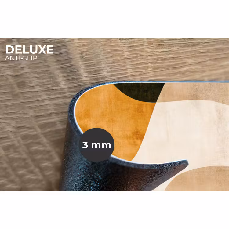 Placemat - 6 stuks - Vormen - Okergeel - Abstract — 4