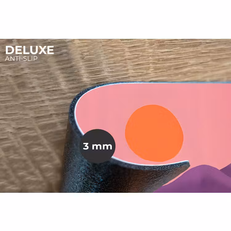 Placemat - 6 stuks - Zon - Heuvels - Paars - Abstract — 4