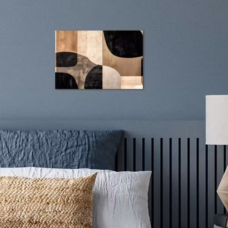 Poster - Abstract - Vlakken - Zwart - Rond — 3