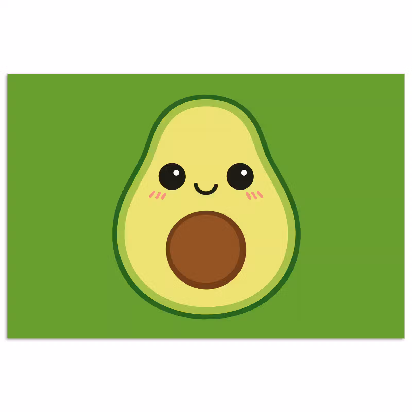 Poster - Avocado - Groen - Speels — 1
