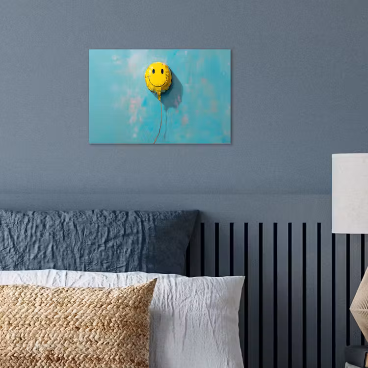 Poster - Ballon - Geel - Smiley — 3