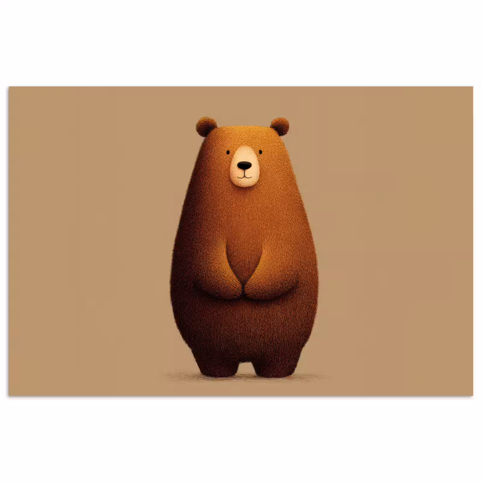 Poster - Beer - Minimalistisch - Bruin — 1