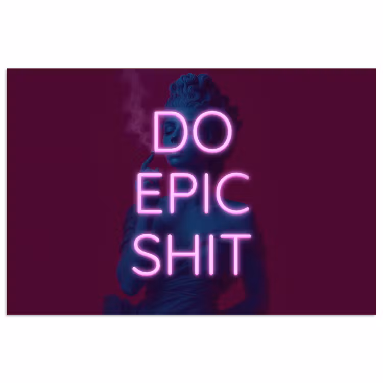 Poster - Buste - Neon - LED - Letters — 1