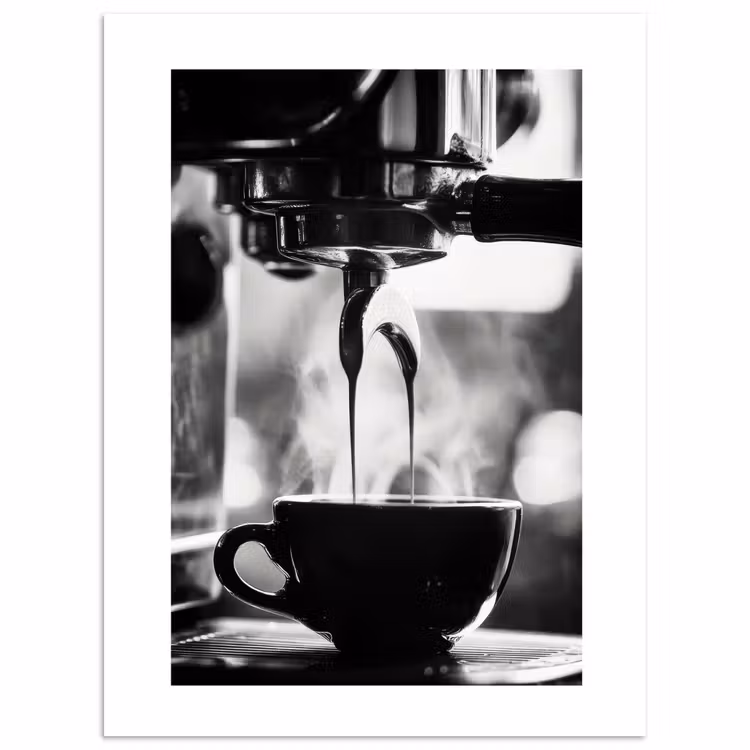 Poster - Coffee - Espresso - Koffiemachine - Kop — 1