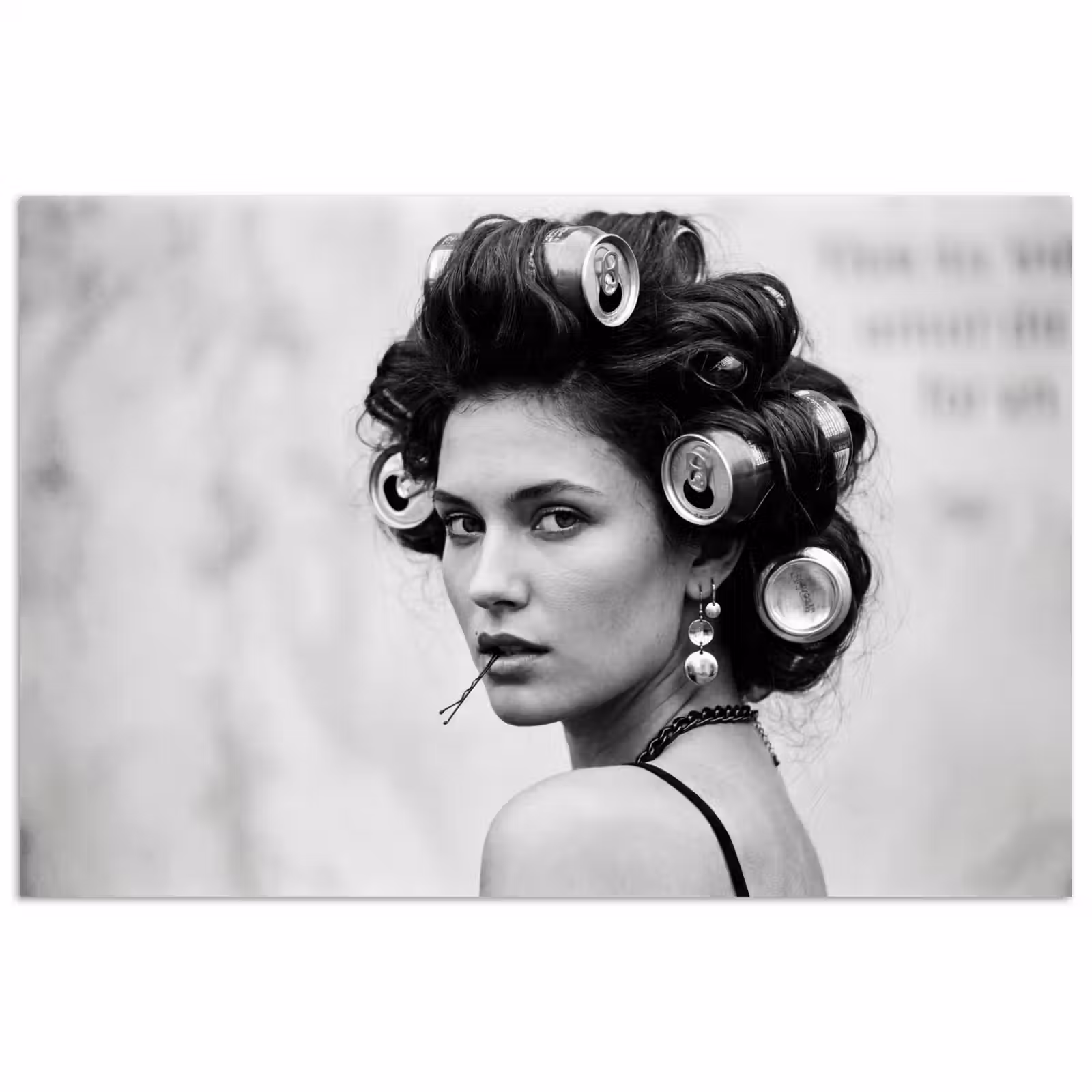 Poster - Edgy - Vrouw - Zwart - Wit — 1