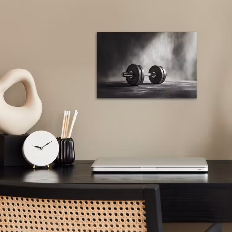 Poster - Halter - Gewichten - Zwart — 2