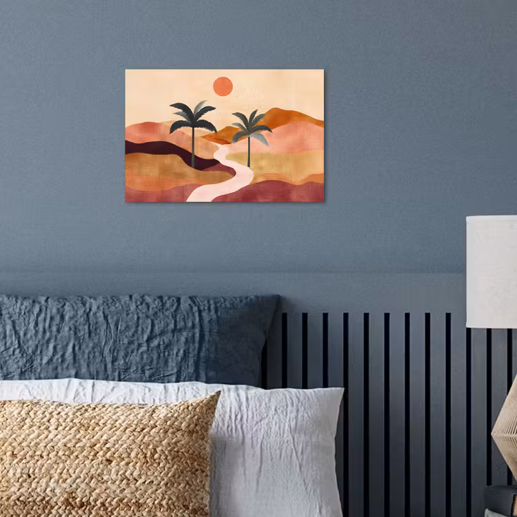 Poster - Heuvels - Palmbomen - Abstract — 3