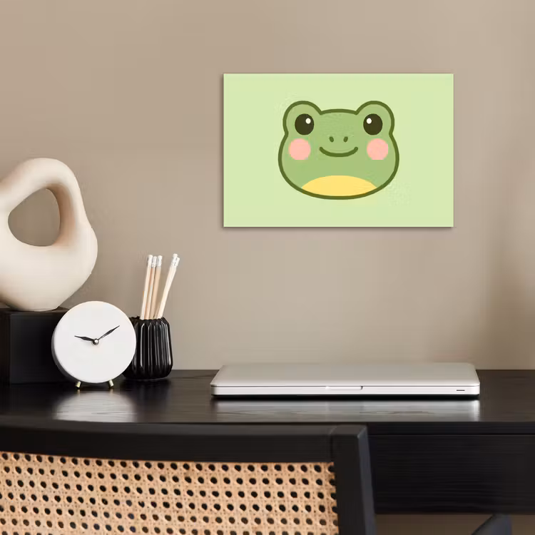 Poster - Kikker - Groen - Vriendelijkheid — 2