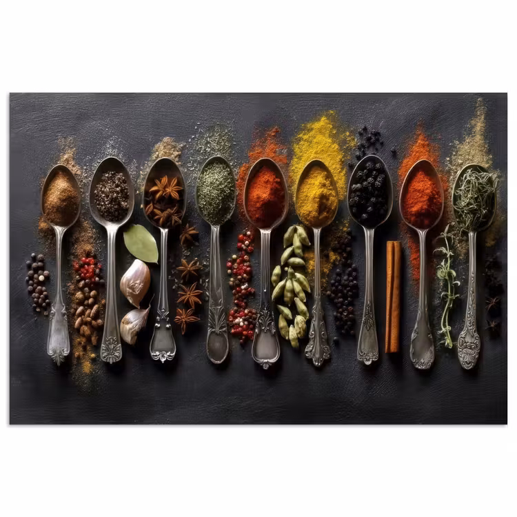 Poster - Lepels - Specerijen - Kaneel - Chili — 1