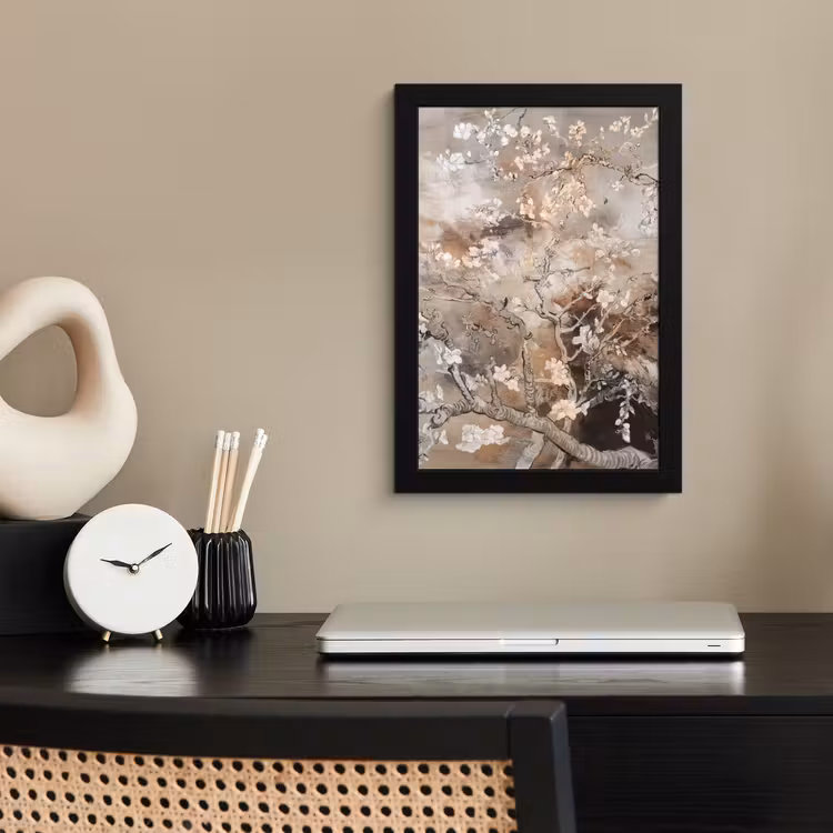 Poster met lijst - Amandelbloesem - Kunst - Van Gogh - Beige - Abstract — 3