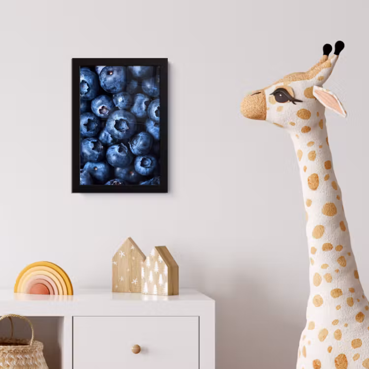 Poster met lijst - Bessen - Blauw - Fruit — 5