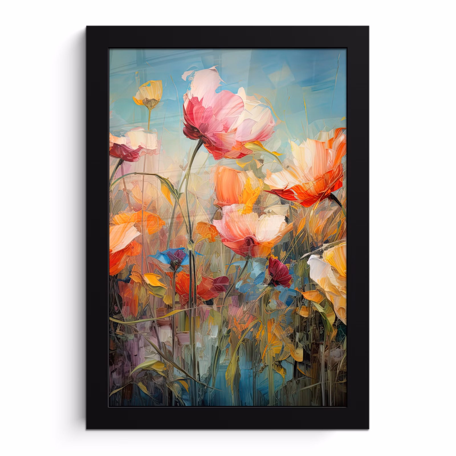 Poster met lijst - Bloemen - Watercolor - Kunst - Botanisch - Natuur — 1