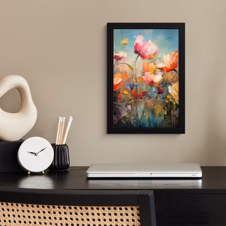 Poster met lijst - Bloemen - Watercolor - Kunst - Botanisch - Natuur — 3