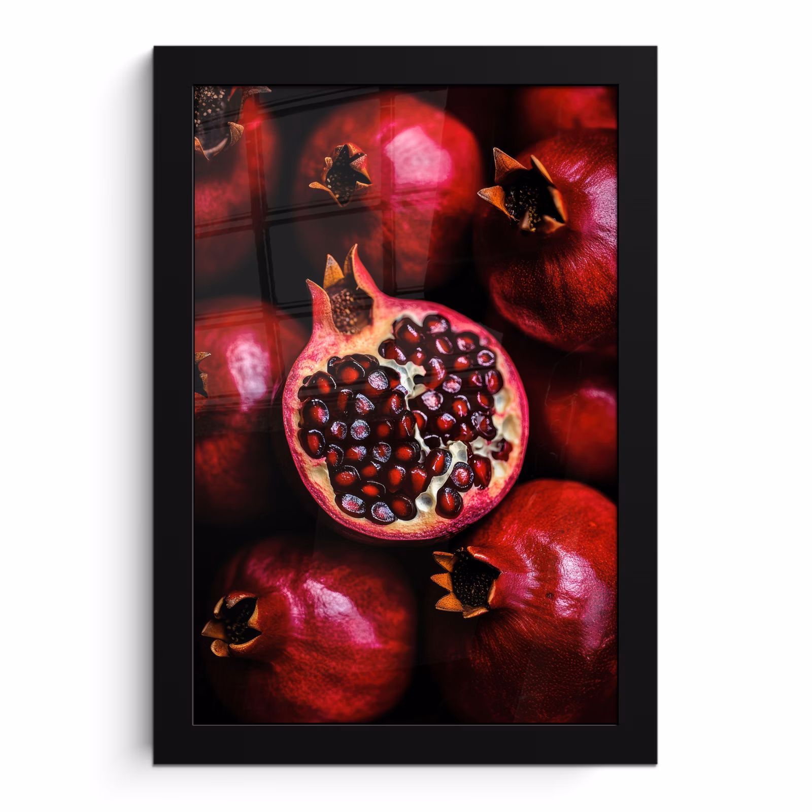 Poster met lijst - Granaatappel - Rood - Fruit — 1