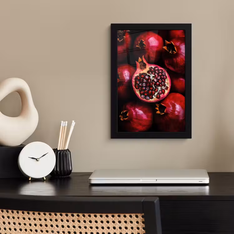 Poster met lijst - Granaatappel - Rood - Fruit — 3