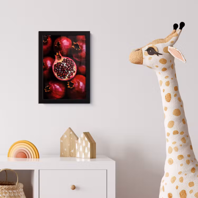 Poster met lijst - Granaatappel - Rood - Fruit — 5