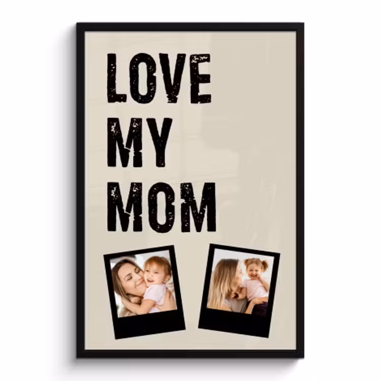 Foto in lijst - Love mom 2 polaroids — 1
