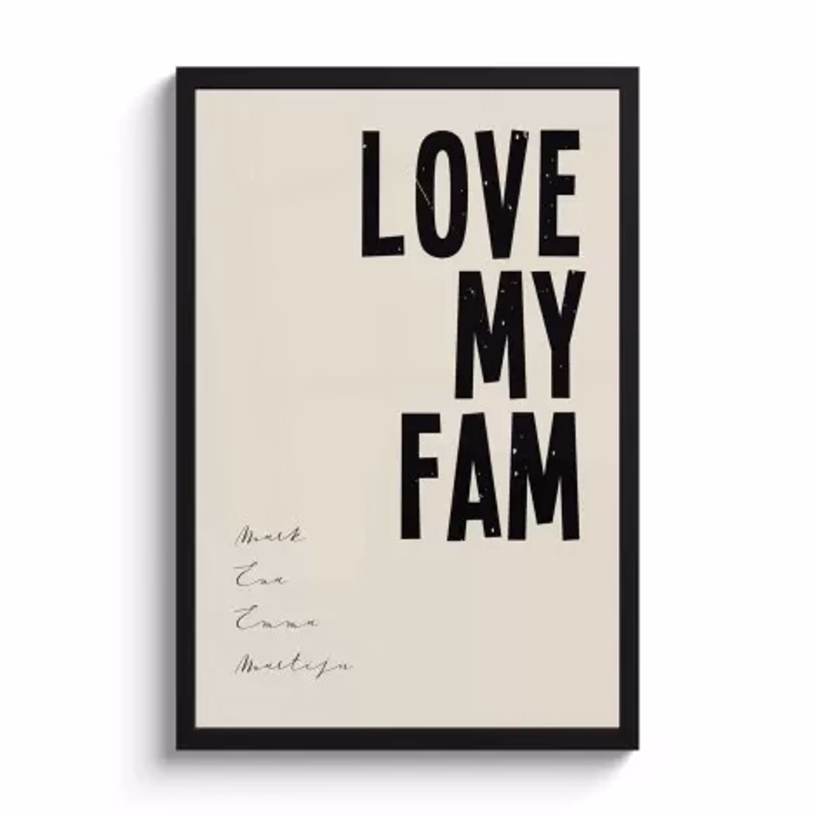 Foto in lijst – Love my fam — 1