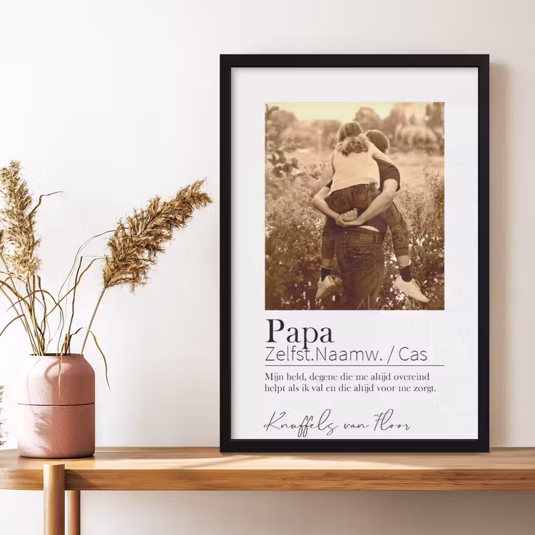Foto in lijst - Papa betekenis 1 foto — 3