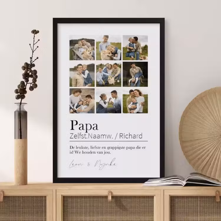 Foto in lijst - Papa betekenis collage — 3